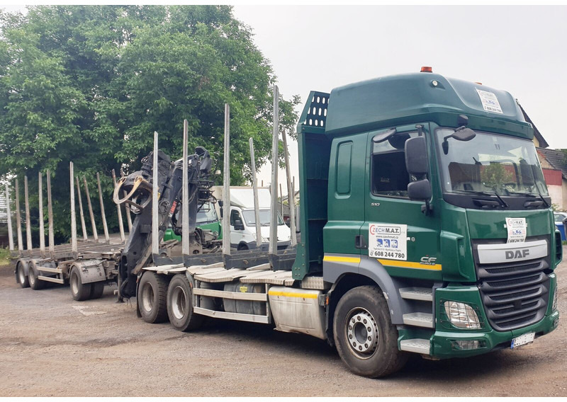 DAF 6x4 CF510 33/26t +HIAB Loglift 135 ZT94 +Umikov PP3 - Timber truck, Crane truck: picture 2 DAF 6x4 CF510 33/26t +HIAB Loglift 135 ZT94 +Umikov PP3 - Timber truck, Crane truck: picture 2
