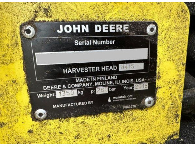 John Deere 1470E 6W +(2016) H415 - Felling head: picture 5 John Deere 1470E 6W +(2016) H415 - Felling head: picture 5