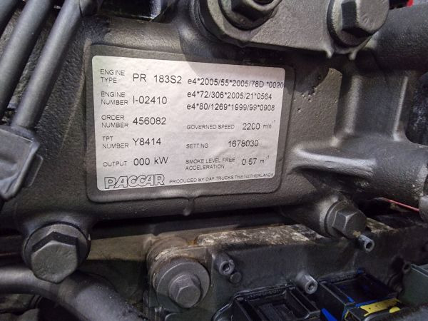 DAF PR228 S2 Engine (Truck) - Engine for Truck: picture 2 DAF PR228 S2 Engine (Truck) - Engine for Truck: picture 2