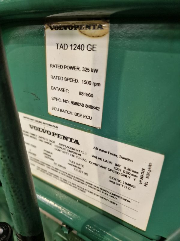 Volvo TAD1240GE Engine (Industrial) - Engine for Industrial equipment: picture 2 Volvo TAD1240GE Engine (Industrial) - Engine for Industrial equipment: picture 2
