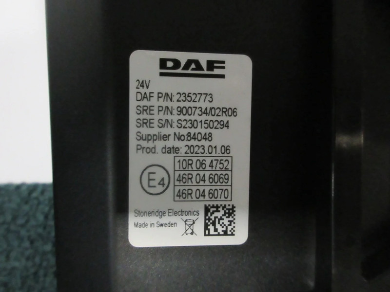 DAF 2352773 MONITOR SCHEERM 10 INCH DAF XG 480 MODEL 2023 - Electrical system for Truck: picture 4 DAF 2352773 MONITOR SCHEERM 10 INCH DAF XG 480 MODEL 2023 - Electrical system for Truck: picture 4