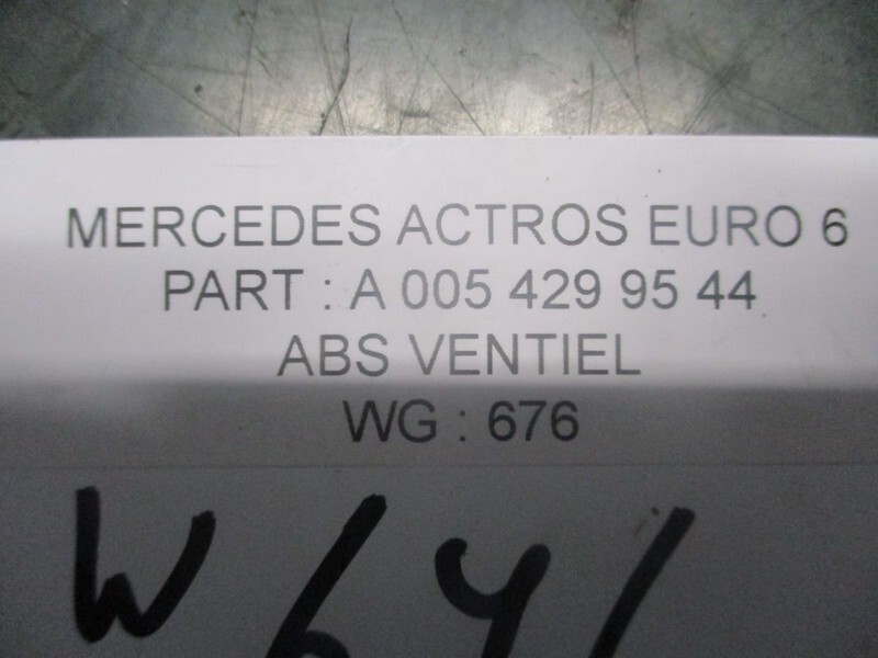 Mercedes-Benz ACTROS A 005 429 95 44 ABS VENTIEL EURO 6 - Brake parts for Truck: picture 2 Mercedes-Benz ACTROS A 005 429 95 44 ABS VENTIEL EURO 6 - Brake parts for Truck: picture 2
