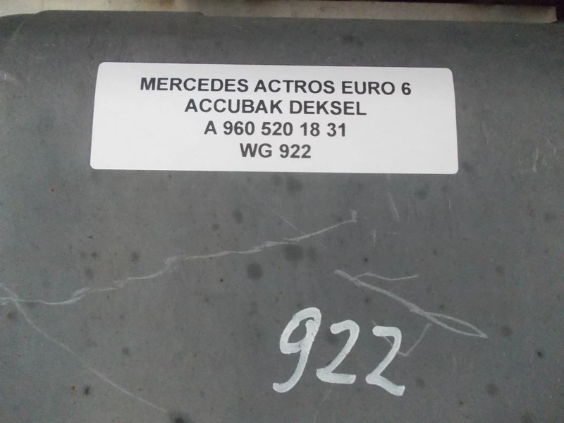 Mercedes-Benz ACTROS A 960 520 18 31 ACCUBAK DEKSEL EURO 6 - Battery for Truck: picture 3 Mercedes-Benz ACTROS A 960 520 18 31 ACCUBAK DEKSEL EURO 6 - Battery for Truck: picture 3