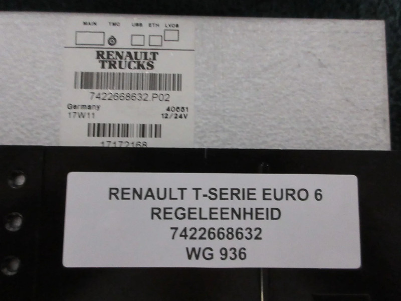 Renault 7422668632 REGELEENHEID RENAULT T 520 EURO 6 - Electrical system for Truck: picture 2 Renault 7422668632 REGELEENHEID RENAULT T 520 EURO 6 - Electrical system for Truck: picture 2