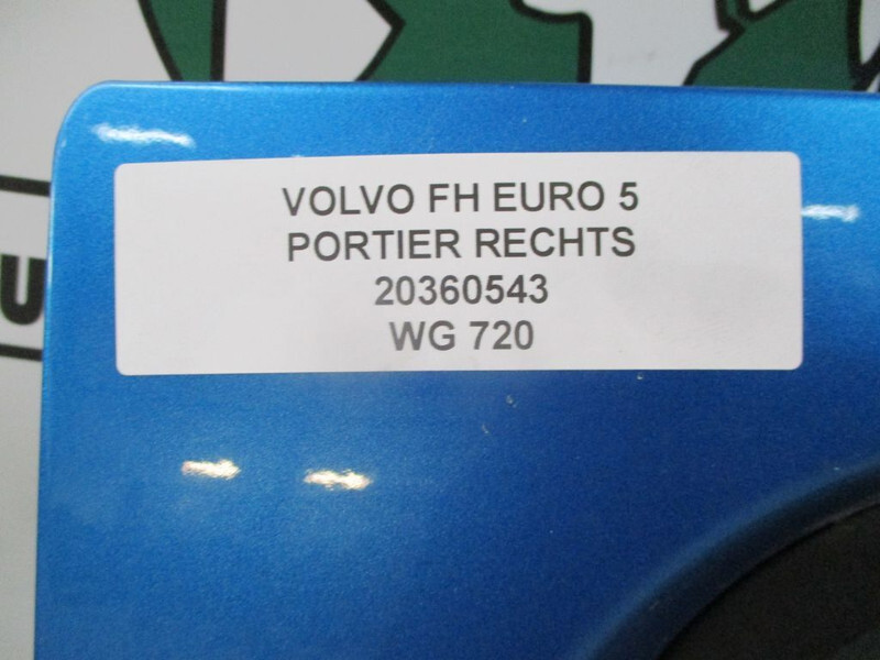 Volvo 20360543 DEUR FH 420 EURO 5 RECHTS - Door and parts for Truck: picture 3 Volvo 20360543 DEUR FH 420 EURO 5 RECHTS - Door and parts for Truck: picture 3
