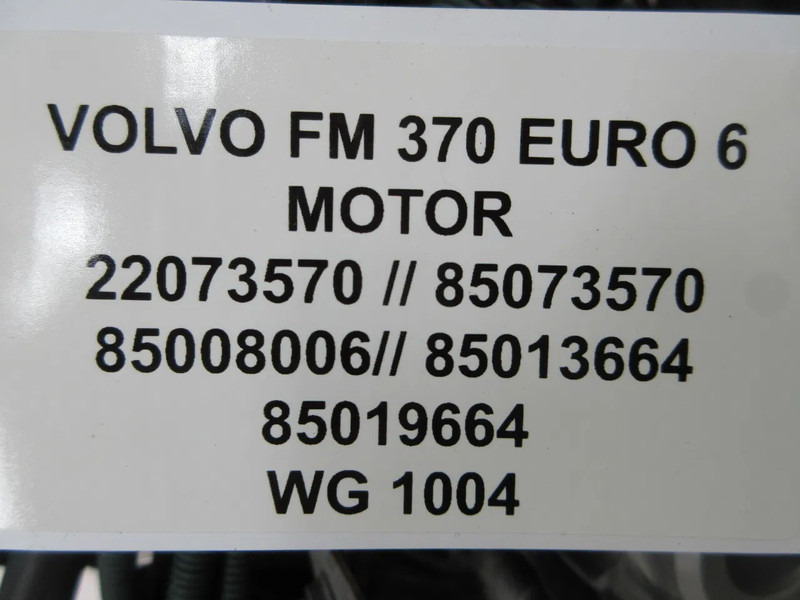 Volvo 22073570 // 85073570 // 85008006 // 85013664 VOLVO FM 370 EURO 6 - Engine for Truck: picture 5 Volvo 22073570 // 85073570 // 85008006 // 85013664 VOLVO FM 370 EURO 6 - Engine for Truck: picture 5