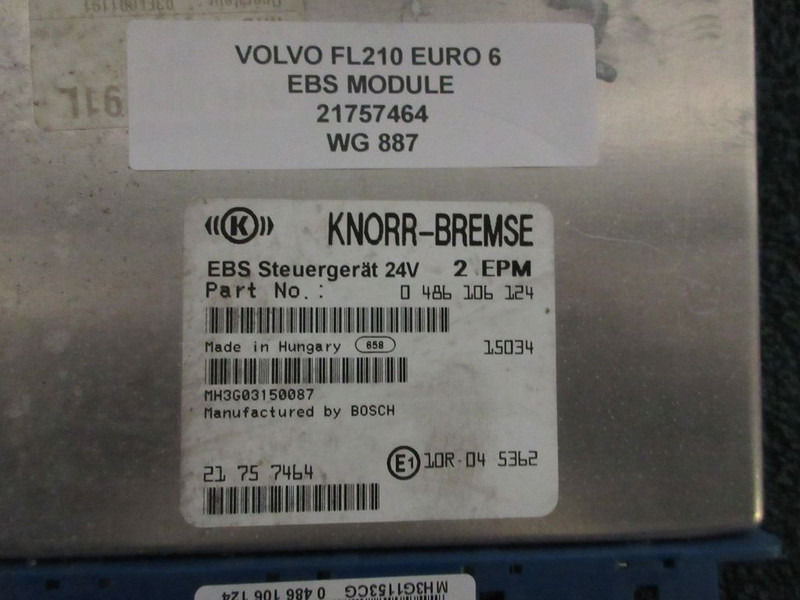 Volvo FL210 21757464 EBS MODULE EURO 6 - Electrical system for Truck: picture 2 Volvo FL210 21757464 EBS MODULE EURO 6 - Electrical system for Truck: picture 2