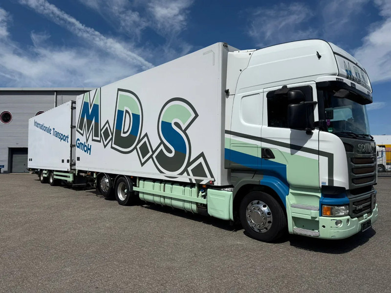 Scania R450 / RETARDER / ISOLATED GERMAN FLOWER COMBI / THROUGH-LOADING SYSTEM / 2XPLATFORM / LIFT+LENKACHSE / LWDS / EURO-6 / 2014 - Refrigerator truck: picture 2 Scania R450 / RETARDER / ISOLATED GERMAN FLOWER COMBI / THROUGH-LOADING SYSTEM / 2XPLATFORM / LIFT+LENKACHSE / LWDS / EURO-6 / 2014 - Refrigerator truck: picture 2