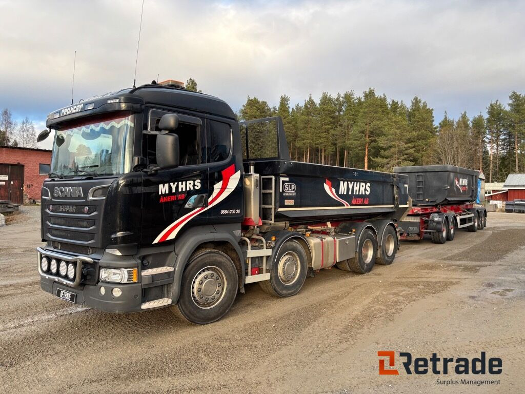 Kassettbilsekipage Scania R730 8X4 - Tipper, Roll-off/ Skip trailer: picture 1 Kassettbilsekipage Scania R730 8X4 - Tipper, Roll-off/ Skip trailer: picture 1