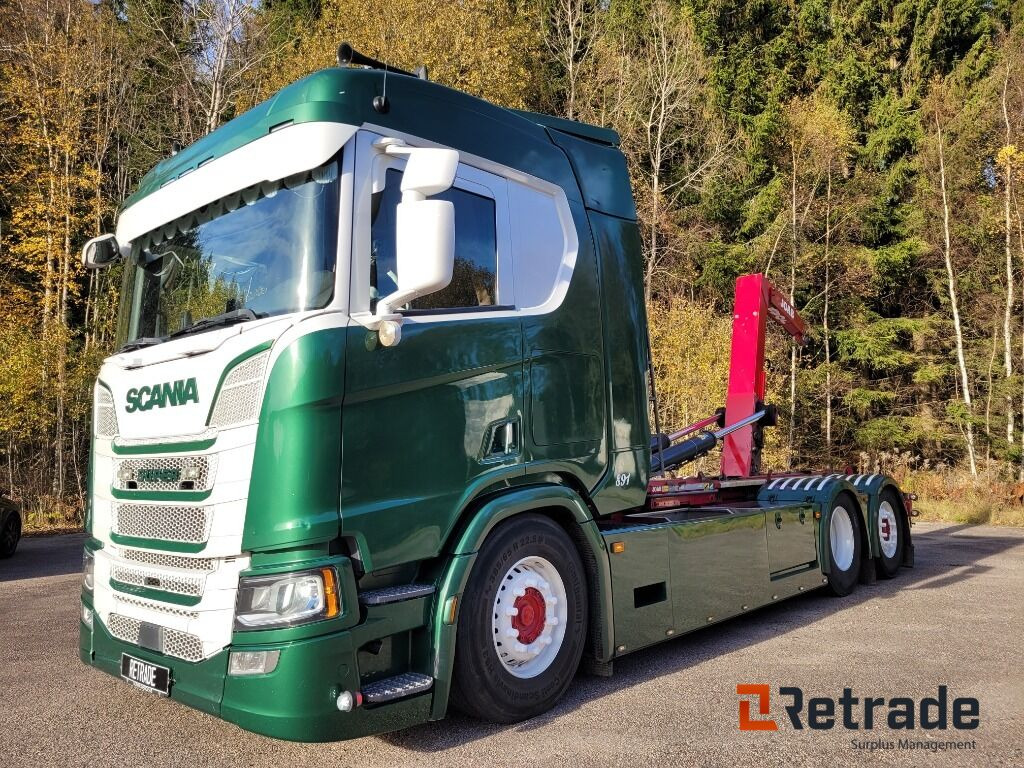 Lastväxlare SCANIA R580 V8 Next Gen LB6X2*4 Euro 6 - Hook lift truck, Crane truck: picture 1 Lastväxlare SCANIA R580 V8 Next Gen LB6X2*4 Euro 6 - Hook lift truck, Crane truck: picture 1