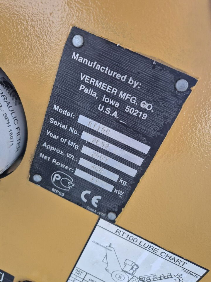 Trencher Vermeer RT100 / Trench SAW / Mini Chain Excavator / Idea L FOR Cables: picture 15 Trencher Vermeer RT100 / Trench SAW / Mini Chain Excavator / Idea L FOR Cables: picture 15