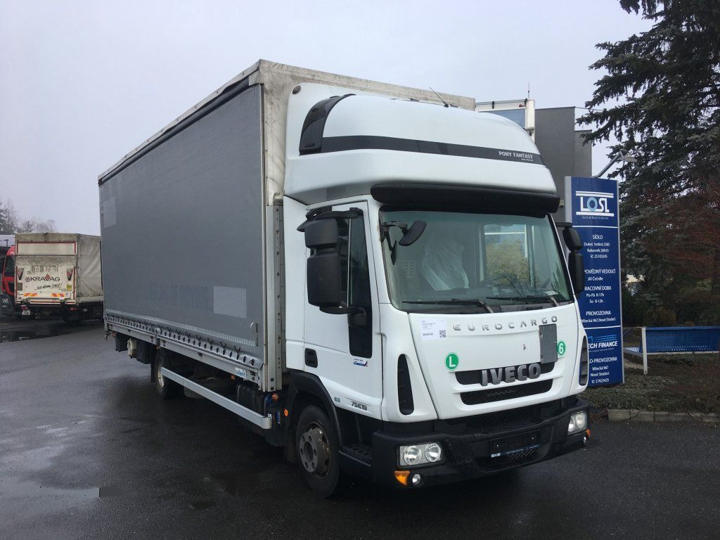 Iveco 75-190 Eurocargo 18 Pal. Dhollandia 1000 kg - Curtain side van: picture 3 Iveco 75-190 Eurocargo 18 Pal. Dhollandia 1000 kg - Curtain side van: picture 3