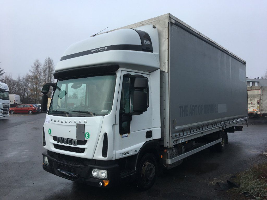 Iveco 75-190 Eurocargo 18 Pal. Dhollandia 1000 kg - Curtain side van: picture 2 Iveco 75-190 Eurocargo 18 Pal. Dhollandia 1000 kg - Curtain side van: picture 2