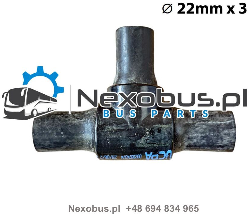 Trójnik układu ogrzewania 3x fi22mm Setra 5.. Mercedes Tourismo Euro 6 - Other machinery: picture 1 Trójnik układu ogrzewania 3x fi22mm Setra 5.. Mercedes Tourismo Euro 6 - Other machinery: picture 1