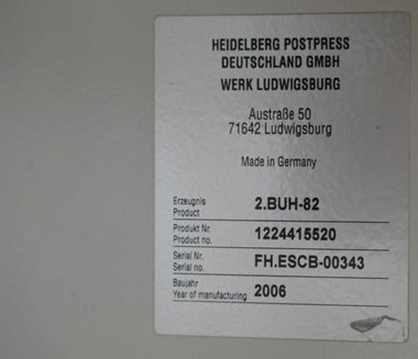 2nd station Heidelberg Stahlfolder BUH 82-6 - Folding machine: picture 5 2nd station Heidelberg Stahlfolder BUH 82-6 - Folding machine: picture 5