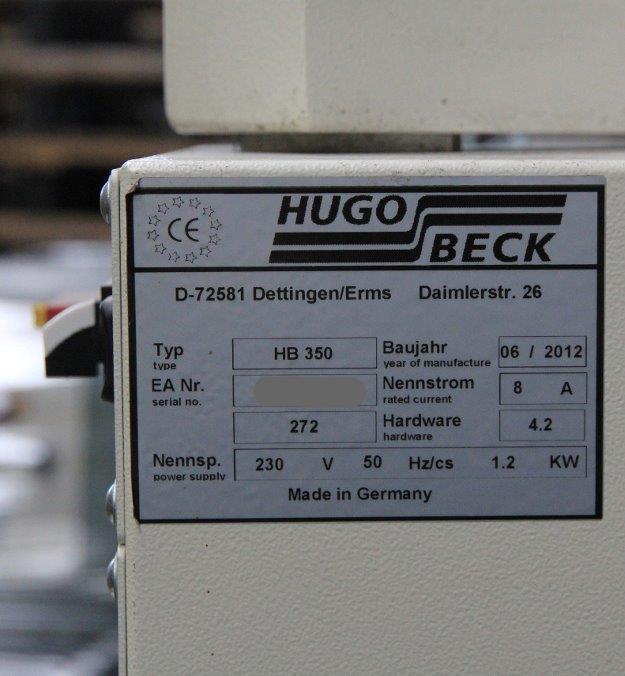 Hugo Beck Universal Feeder HB 350 - Printing machinery: picture 2 Hugo Beck Universal Feeder HB 350 - Printing machinery: picture 2