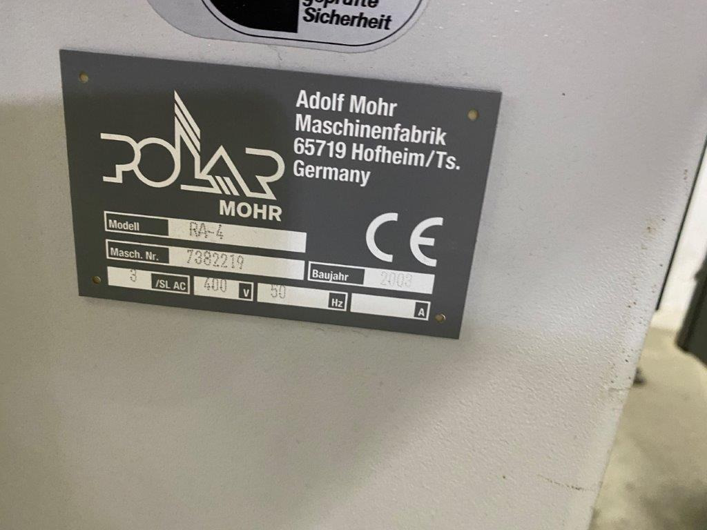 Leasing of  Large sized cutting system Polar 137 XT-AT with stacking lifter, automatic vibrator, scale and optional unloader Large sized cutting system Polar 137 XT-AT with stacking lifter, automatic vibrator, scale and optional unloader: picture 11