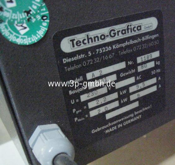 Technografica A 2 baking oven for printing plates - Printing machinery: picture 2 Technografica A 2 baking oven for printing plates - Printing machinery: picture 2