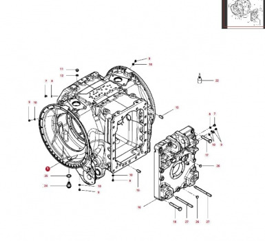 Valtra S374 Rear Axle Centre Housing 945150050011 - Rear axle: picture 1 Valtra S374 Rear Axle Centre Housing 945150050011 - Rear axle: picture 1