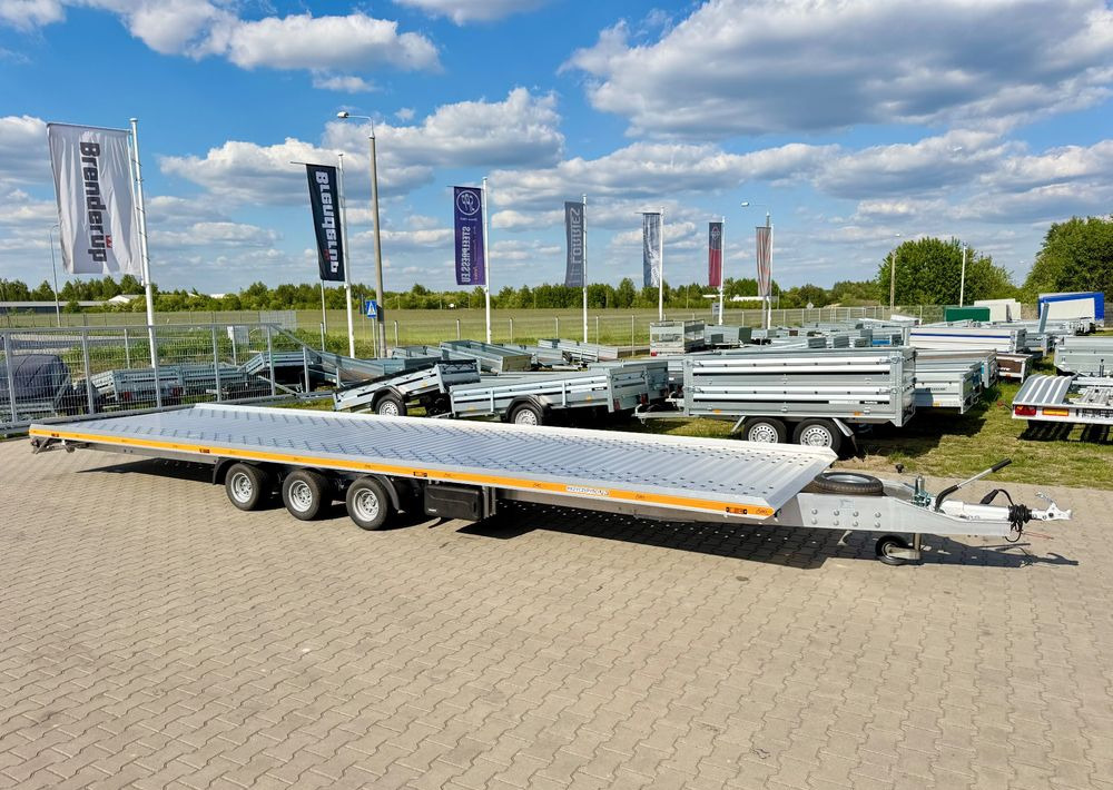 GROMEX laweta aluminiowa | 850x210cm | DMC 3500kg | platforma na 2 auta | 3 osie AL-KO | OŚWIETLENIE LED - Autotransporter trailer: picture 1 GROMEX laweta aluminiowa | 850x210cm | DMC 3500kg | platforma na 2 auta | 3 osie AL-KO | OŚWIETLENIE LED - Autotransporter trailer: picture 1