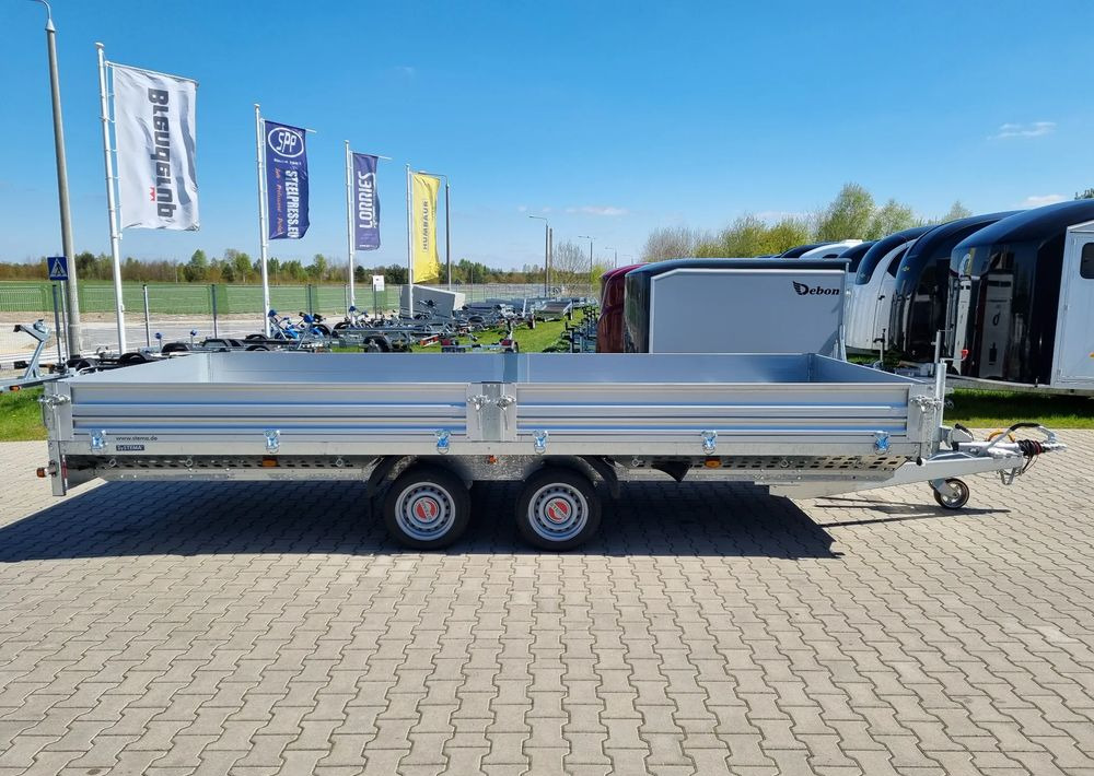 Stema Przyczepa 510x213 cm ALU 3,5T hamowana - Dropside/ Flatbed trailer: picture 2 Stema Przyczepa 510x213 cm ALU 3,5T hamowana - Dropside/ Flatbed trailer: picture 2