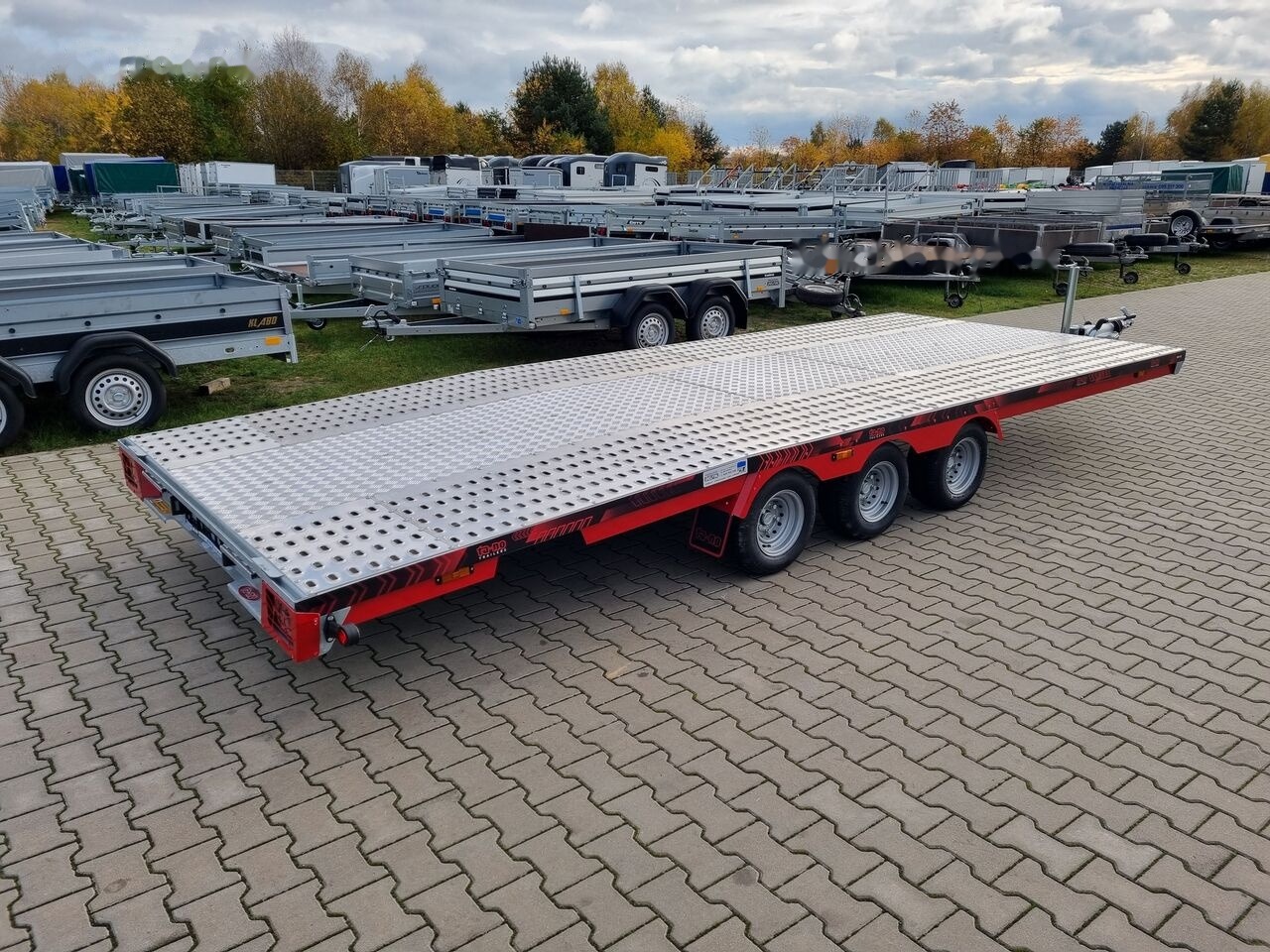 TA-NO Scorpio 55 PREMIUM 3 axle car trailer 5,5m alu floor 3500kg GVW - Autotransporter trailer: picture 3 TA-NO Scorpio 55 PREMIUM 3 axle car trailer 5,5m alu floor 3500kg GVW - Autotransporter trailer: picture 3