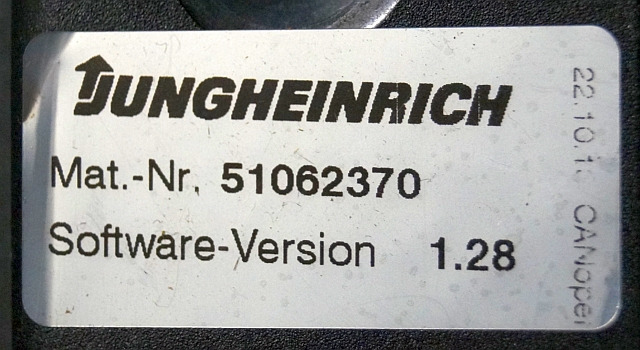 Jungheinrich 51037707 | Rij regeling driving controller AS2405i index E Sw. 1,28 - ECU for Material handling equipment: picture 4 Jungheinrich 51037707 | Rij regeling driving controller AS2405i index E Sw. 1,28 - ECU for Material handling equipment: picture 4