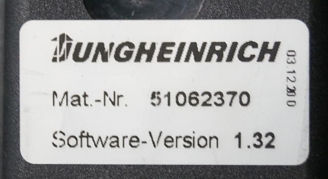 Jungheinrich 51037707 | Rij regeling driving controller AS2405i index E Sw. 1,31 - ECU for Material handling equipment: picture 4 Jungheinrich 51037707 | Rij regeling driving controller AS2405i index E Sw. 1,31 - ECU for Material handling equipment: picture 4