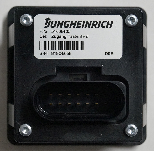 Jungheinrich 51606405 | Code key sn. 848O6059 - Electrical system for Material handling equipment: picture 2 Jungheinrich 51606405 | Code key sn. 848O6059 - Electrical system for Material handling equipment: picture 2