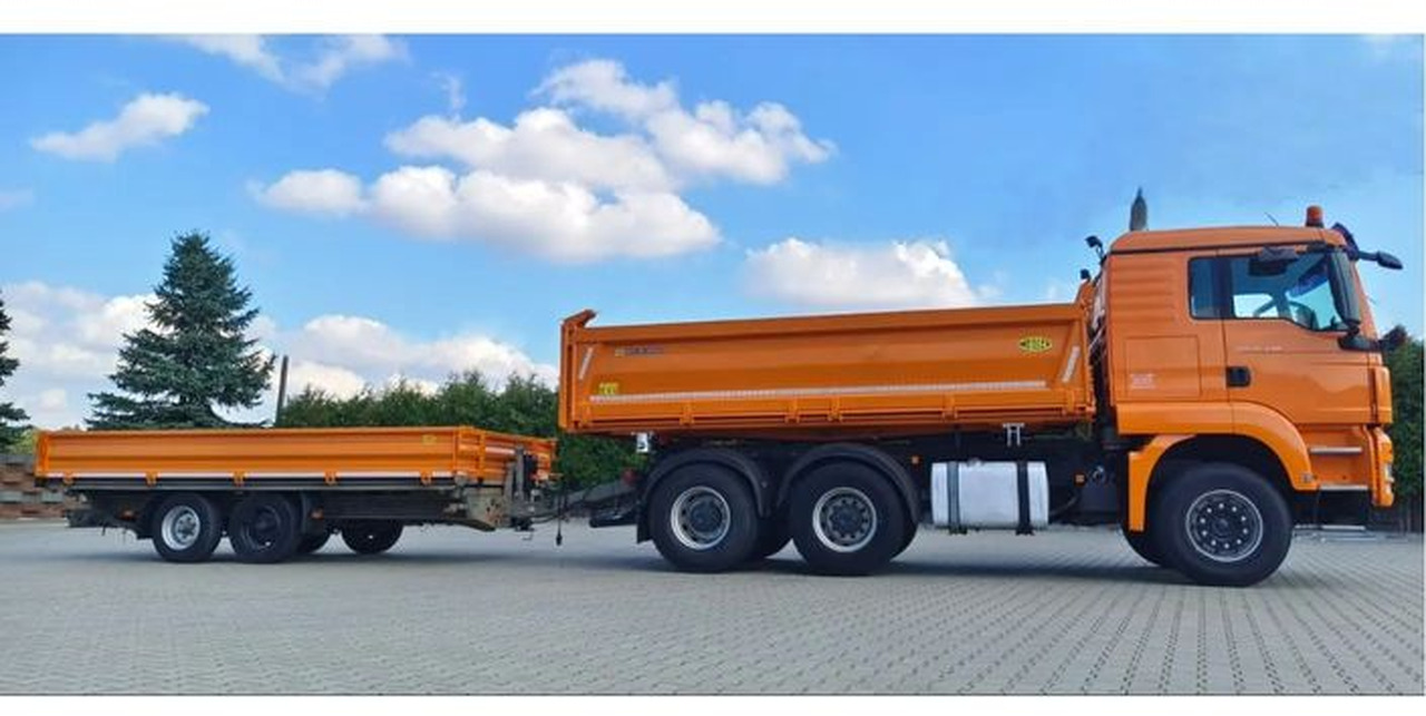 MAN TGS 26.440 | 6x4 | Retarder | Automat | Wywrotka Meiller | Euro 6 | + Przyczepa HUMBAUR wywrotka trójstronna | - Tipper: picture 1 MAN TGS 26.440 | 6x4 | Retarder | Automat | Wywrotka Meiller | Euro 6 | + Przyczepa HUMBAUR wywrotka trójstronna | - Tipper: picture 1
