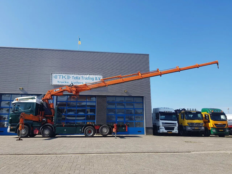 Scania R420 8x2 HIAB 800E-7 Hipro 80 ton/meter Winch Retarder - Dropside/ Flatbed truck: picture 3 Scania R420 8x2 HIAB 800E-7 Hipro 80 ton/meter Winch Retarder - Dropside/ Flatbed truck: picture 3