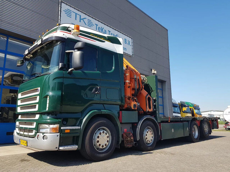 Scania R420 8x2 HIAB 800E-7 Hipro 80 ton/meter Winch Retarder - Dropside/ Flatbed truck: picture 2 Scania R420 8x2 HIAB 800E-7 Hipro 80 ton/meter Winch Retarder - Dropside/ Flatbed truck: picture 2