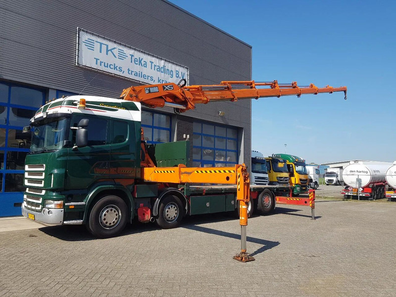 Scania R420 8x2 HIAB 800E-7 Hipro 80 ton/meter Winch Retarder - Dropside/ Flatbed truck: picture 1 Scania R420 8x2 HIAB 800E-7 Hipro 80 ton/meter Winch Retarder - Dropside/ Flatbed truck: picture 1