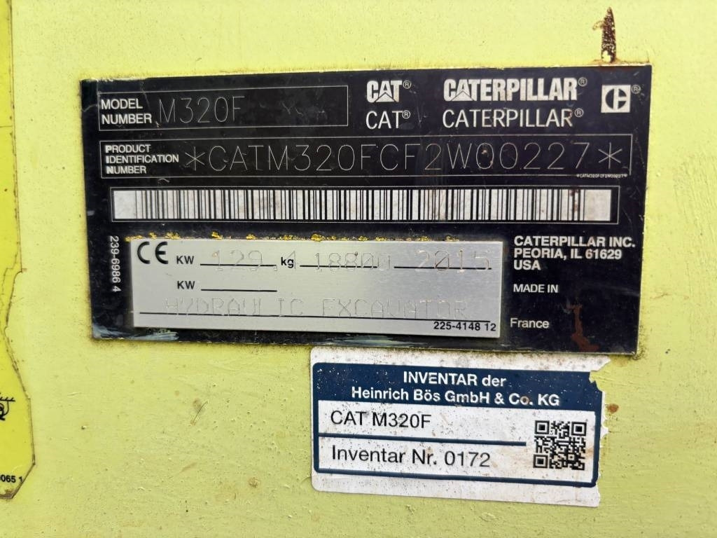 CAT M 320 F (Under Preparation) - Wheel excavator: picture 2 CAT M 320 F (Under Preparation) - Wheel excavator: picture 2