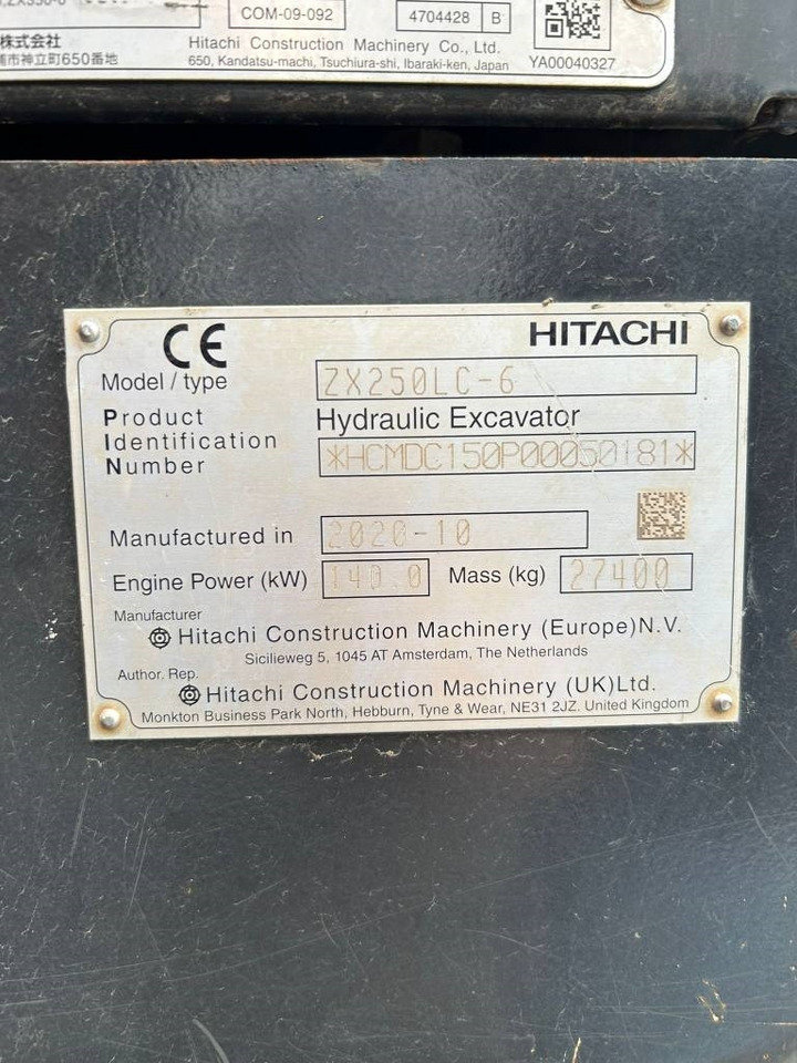 Hitachi ZX 250 LC-6 (Under Preparation / GPS Prepared) - Crawler excavator: picture 2 Hitachi ZX 250 LC-6 (Under Preparation / GPS Prepared) - Crawler excavator: picture 2