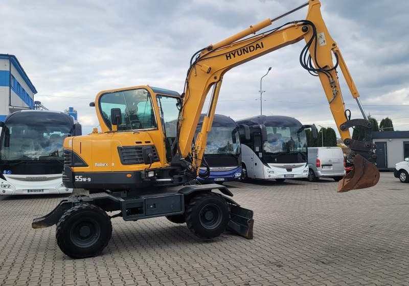 Hyundai ROBEX 55W-9 EXCAVATOR / SPROWADZONY Z FRANCJI - Wheel excavator: picture 4 Hyundai ROBEX 55W-9 EXCAVATOR / SPROWADZONY Z FRANCJI - Wheel excavator: picture 4
