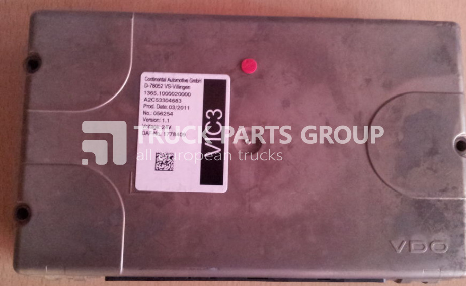 DAF 105XF, EURO5, EURO6, electronic control unit, EDC, ECU, VIC3, 17 control unit - ECU for Truck: picture 1 DAF 105XF, EURO5, EURO6, electronic control unit, EDC, ECU, VIC3, 17 control unit - ECU for Truck: picture 1