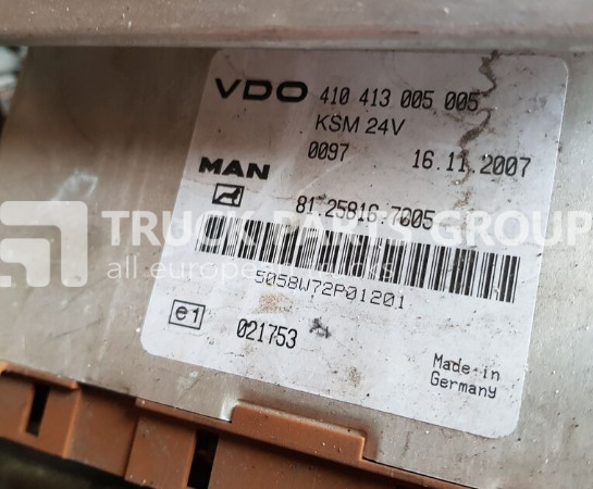 MAN TGX, TGS, TGA, TGL, TGM KSM control unit, VDO, 410413005005, 812 control unit - ECU for Truck: picture 1 MAN TGX, TGS, TGA, TGL, TGM KSM control unit, VDO, 410413005005, 812 control unit - ECU for Truck: picture 1