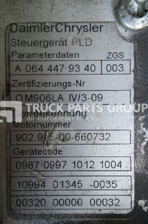 MERCEDES-BENZ Atego, Axor engine control unit, EDC, ECU, PLD OM906LA IV board computer - ECU for Truck: picture 2 MERCEDES-BENZ Atego, Axor engine control unit, EDC, ECU, PLD OM906LA IV board computer - ECU for Truck: picture 2
