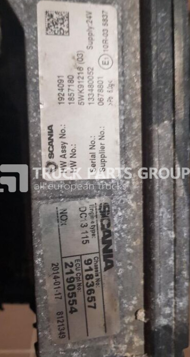 SCANIA T, P, G, R, L series EURO 6, EURO6 emission engine control unit, control unit - ECU for Truck: picture 2 SCANIA T, P, G, R, L series EURO 6, EURO6 emission engine control unit, control unit - ECU for Truck: picture 2