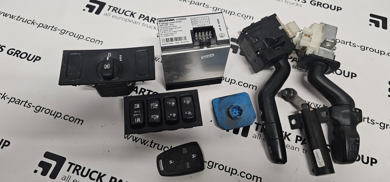 Scania SCANIA T, P, G, R, L, S series, EURO6 emission CAB inside small electronic, switches, control units, wiper arm, steering wheel control, light control unit, voltage converter 1729858, 0458341, AC931199 - ECU: picture 1 Scania SCANIA T, P, G, R, L, S series, EURO6 emission CAB inside small electronic, switches, control units, wiper arm, steering wheel control, light control unit, voltage converter 1729858, 0458341, AC931199 - ECU: picture 1