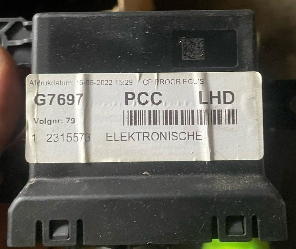 DAF DAF XF106, EURO6 PCC control unit 2315573, G7697 - Spare parts for Truck: picture 1 DAF DAF XF106, EURO6 PCC control unit 2315573, G7697 - Spare parts for Truck: picture 1