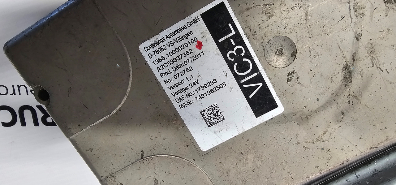 DAF DAF XF106, XF105, EURO5, EURO6 VIC3 unit, VIC3-L control unit 1799293, 1879016, 1799293, 1907429, 1778409, 1879015, 1879015, 2206310, 2141304, 2025292, 298961, 2206311, 2141289, 2139671, 2206308, 213 - Spare parts for Truck: picture 3 DAF DAF XF106, XF105, EURO5, EURO6 VIC3 unit, VIC3-L control unit 1799293, 1879016, 1799293, 1907429, 1778409, 1879015, 1879015, 2206310, 2141304, 2025292, 298961, 2206311, 2141289, 2139671, 2206308, 213 - Spare parts for Truck: picture 3
