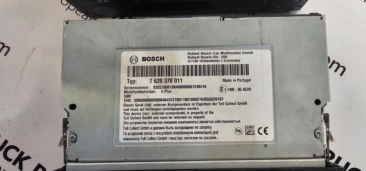 MAN MAN TGX / TGS EURO6 emission toll collector control dashboard unit by BOSCH 7620370011. - Spare parts for Truck: picture 3 MAN MAN TGX / TGS EURO6 emission toll collector control dashboard unit by BOSCH 7620370011. - Spare parts for Truck: picture 3