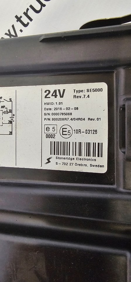 MAN MAN TGX, TGX EURO6 emission tachograph, typ SE5000, by STONERIDGE electronics, road control system 12V/24V, 1381.7550303007, A3C0604540020, A2C16768800, 0000785068, 900208R7, 81271016595, 81258177131 - Spare parts for Truck: picture 2 MAN MAN TGX, TGX EURO6 emission tachograph, typ SE5000, by STONERIDGE electronics, road control system 12V/24V, 1381.7550303007, A3C0604540020, A2C16768800, 0000785068, 900208R7, 81271016595, 81258177131 - Spare parts for Truck: picture 2