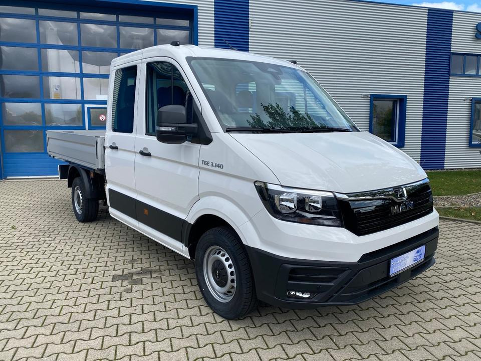 MAN TGE 3.140 Doka Pritsche Next Level *TEMPO*KLIMA*CAM*AHK*APP*PDC*INKL.19% MWST*SOFORT!* - Flatbed van, Combi van: picture 2 MAN TGE 3.140 Doka Pritsche Next Level *TEMPO*KLIMA*CAM*AHK*APP*PDC*INKL.19% MWST*SOFORT!* - Flatbed van, Combi van: picture 2