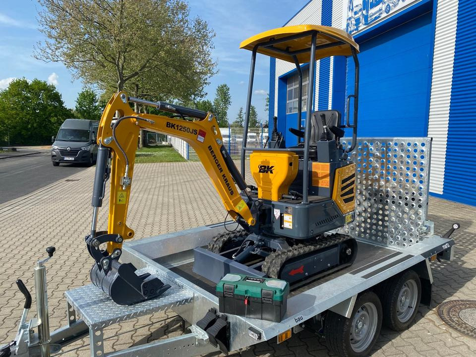 Minibagger BK1250JS + Tieflader + Zubehör *INKL.19% MWST*KUBOTA*BERGER KRAUS*JOYSTICK*SOFORT!* - Mini excavator, Trailer: picture 4 Minibagger BK1250JS + Tieflader + Zubehör *INKL.19% MWST*KUBOTA*BERGER KRAUS*JOYSTICK*SOFORT!* - Mini excavator, Trailer: picture 4