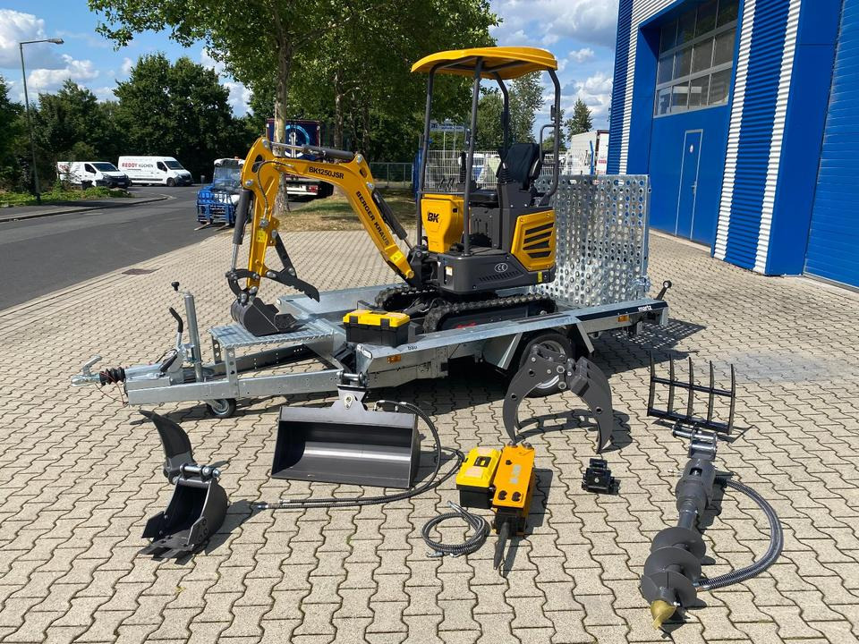 Minibagger BK1250JSR + Tieflader + Zubehör *INKL.19% MWST*BERGER KRAUS*VERSTELLFAHRWERK* KUBOTA*SOFORT!* - Mini excavator: picture 1 Minibagger BK1250JSR + Tieflader + Zubehör *INKL.19% MWST*BERGER KRAUS*VERSTELLFAHRWERK* KUBOTA*SOFORT!* - Mini excavator: picture 1