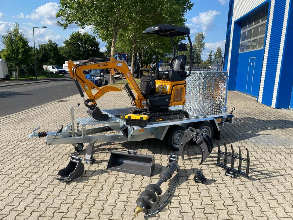 Minibagger BK1300JSR + Tieflader + Zubehör *INKL.19% MWST*BERGER KRAUS*VERSTELLFAHRWERK* KUBOTA*SOFORT!* - Mini excavator: picture 1 Minibagger BK1300JSR + Tieflader + Zubehör *INKL.19% MWST*BERGER KRAUS*VERSTELLFAHRWERK* KUBOTA*SOFORT!* - Mini excavator: picture 1