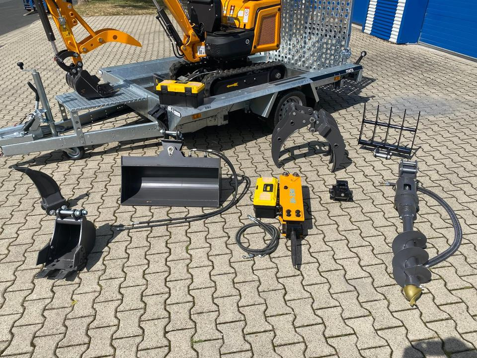 Minibagger BK1300JSR + Tieflader + Zubehör *INKL.19% MWST*BERGER KRAUS*VERSTELLFAHRWERK* KUBOTA*SOFORT!* - Mini excavator: picture 2 Minibagger BK1300JSR + Tieflader + Zubehör *INKL.19% MWST*BERGER KRAUS*VERSTELLFAHRWERK* KUBOTA*SOFORT!* - Mini excavator: picture 2